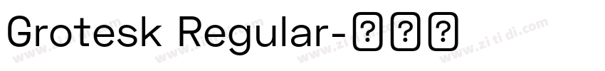 Grotesk Regular字体转换